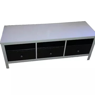 CUSTOM Ikea Hemnes TV Console Unit Gray & Black • $125