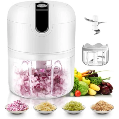 £2.20 • Buy 250ML Electric Garlic Chopper Vegetable Food Slicer Grinder Blender Crusher