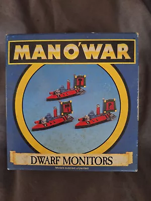 Games Workshop Man O' War Dwarf Monitors Painted W/Box • $24.99