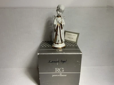 $85 • Buy RG Capodimonte Porcelain Limoges Angel Swarovski Wings Figurine