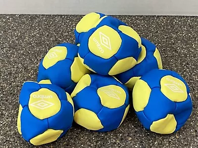 ONE Umbro Hacky Sack Footbag Blue Yellow 2  Soccer Footwork Skills Trainer NEW • $14.99