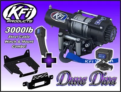 3000lb KFI Steel Winch Mount Combo - Yamaha Viking And VI 2014-2018 • $568.87