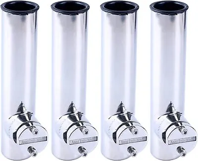 1/2/4 Pack Stainless Steel Clamp On Boat Fishing Rod Holder For Rail 7/8  To 1  • $58.49