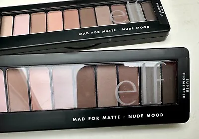 X2 E.L.F. Mad For Matte Nude Mood Eyeshadow Shades Palette ELF 83272 • $16.99