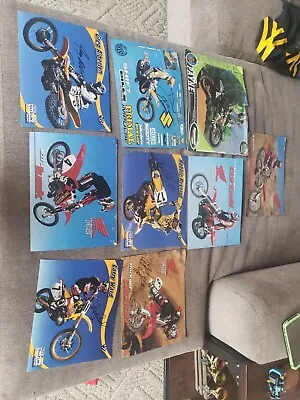 Vintage 90s Motocross Autographed Lot.Ezra LuskLarry WardGreg Albertyn More • $300