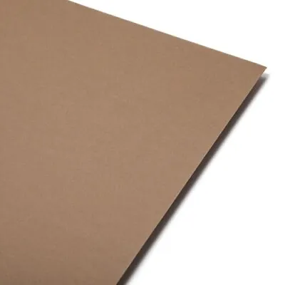 A4 Coloured Card 350GSM Suede Brown Smooth Matt Recycled - 10 Sheets • £6.99