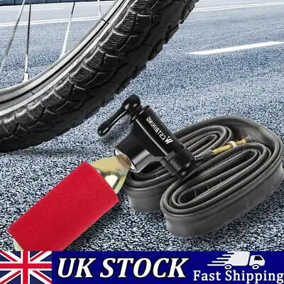 CO2 Inflator For Presta American Valve Bicycle Bike Tire Pump With Insulated • £10.89