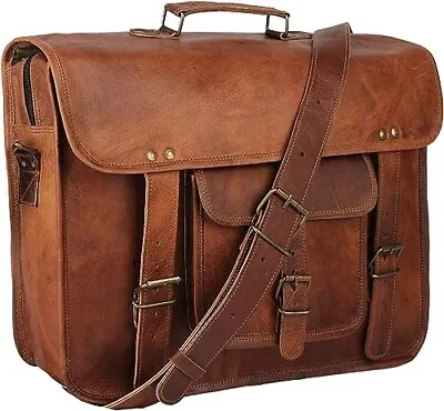 Handmade Leather Shoulder Bag Satchel For Men & Women Messenger Crossbody Bag • $59.99