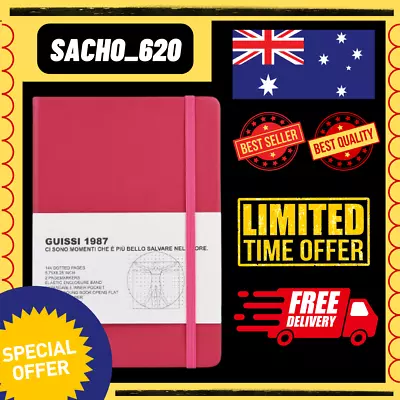 $21.83 • Buy Guissi Classic Dotted Grid Bullet Notebook Journal Dot Hard Cover A5 Premium New