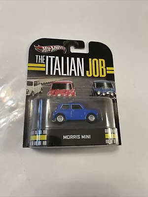 Hot Wheels RETRO ENTERTAINMENT Italian Job Morris Mini Cooper Blue • $19.99