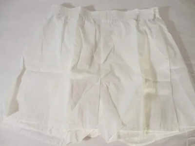 Vintage Lee Men's Boxer Shorts White Size Medium (34-36) 50/50 Blend Lot Of 5 • $29.95