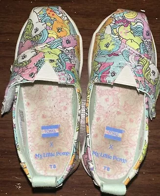 TOMS Shoes Slip-On My Little Pony Size 8 Youth Multicolor Limited Edition • $40