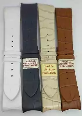 £41.50 • Buy STRAP FOR BREIL LIBERTY PRINT ALLIGATOR Mm23X20 BW0044 0045 0046 0047