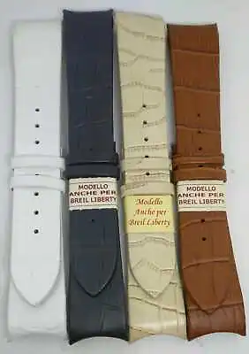 £42.43 • Buy Watch Strap For Breil Liberty Print Alligator Mm23X20 BW0044 0045 0046 0047