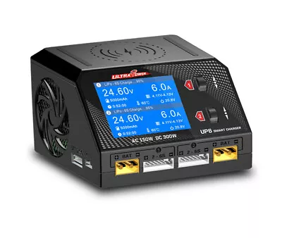 Ultra Power UP6 160W/400W Dual Port Multi Chemistry AC/DC Charger UPTUP6 • $149.99