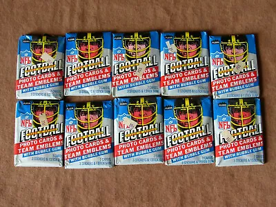 $7.95 • Buy 1984 Fleer Teams In Action Football Cards 10 Unopened Wax Packs
