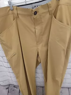 NWT Orvis Men’s Stretch Water Repellent Zip Cargo Tech Pants Khaki Various Size • $20.99