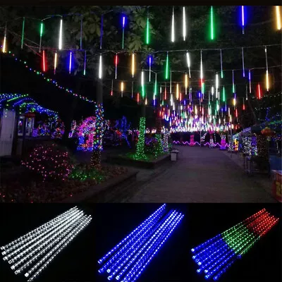 30CM / 50CM Meteor Shower Rain 8 Tubes LED Light For Xmas Wedding Garden Outdoor • $11.52