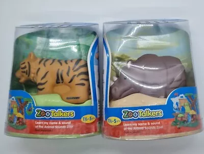 Fisher Price Little People Zoo Talkers - Tiger & Rhynoceros NIB 2011 • $30