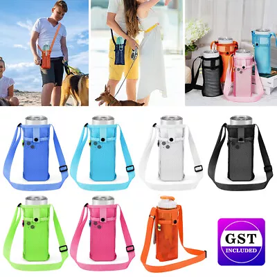 $6.18 • Buy AU NEW Water Bottle Holder  Carrier With Adjustable Shoulder Strap Bag Up To 3pc