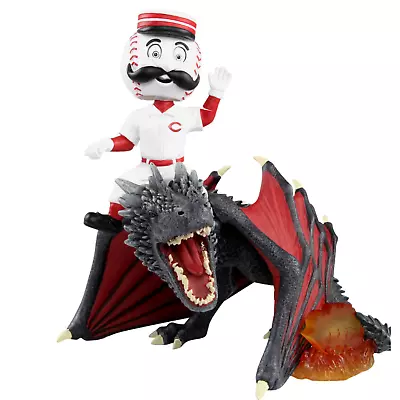 Mr. Red Cincinnati Reds Game Of Thrones Mascot On Fire Dragon Bobblehead MLB • $149.99