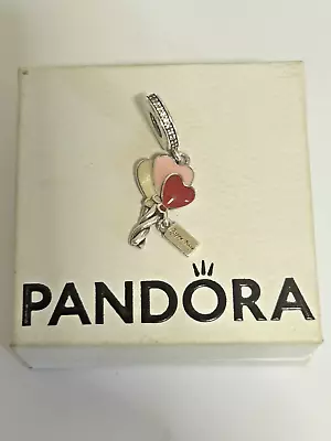 Genuine Pandora Dangling Happy Bday Heart Charm • £15