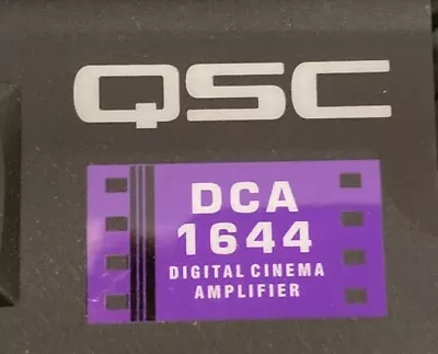 QSC DCA 1644 Digital Cinema Amp (Please Note 120v PSU Version) • £100