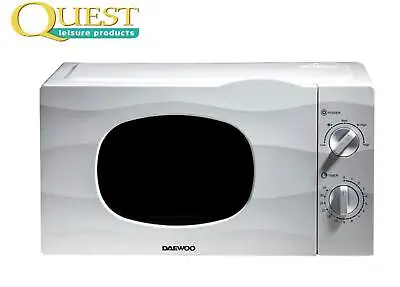 Daewoo White 20L 700W Microwave Oven Dial Auto Defrost Caravan Motorhome White  • £104.95