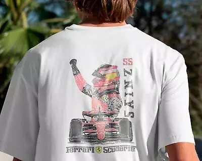 Carlos Sainz Shirt Formula One F1 Scuderia Ferrari Shirt Ferrari F1 Merch • $22.99