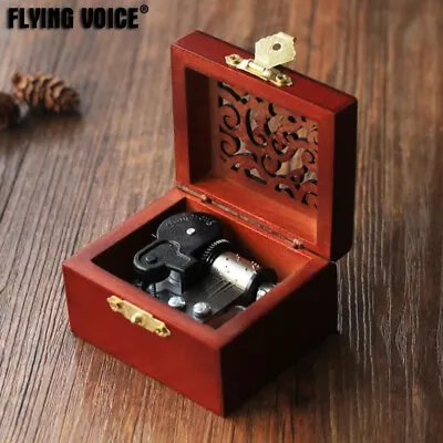 Vintage Hollowing Out Music Box Hand Crank Wind Up Xmas Birthday Gift Present • £23.99