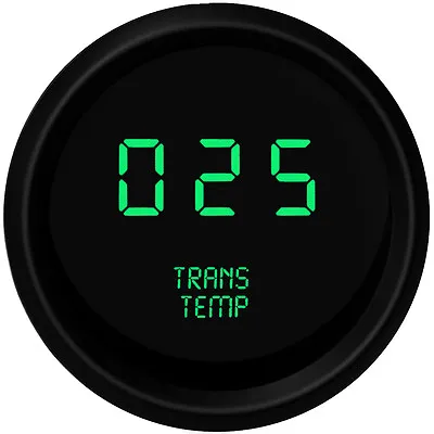 2 1/16  Digital Transmission Temperature Gauge Green LEDs Black Bezel USA Made • $41.54