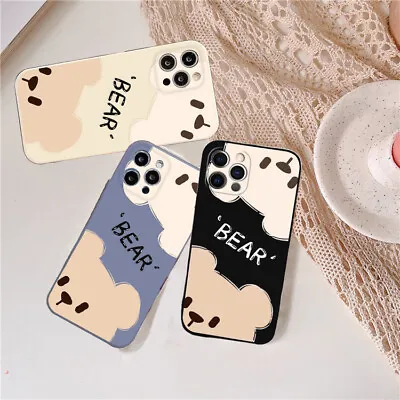 $8.79 • Buy For OPPO A83 A95 A9X F11 A92S Soft Silicone Lovely Bear Couple Mobile Phone Case