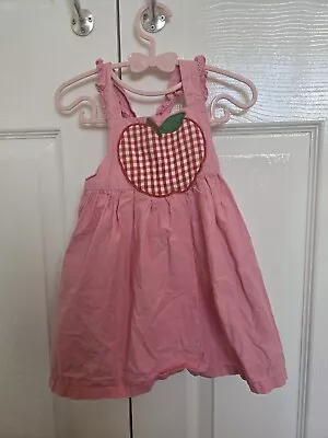 Baby Boden Pink Apple Pinafore 18-24 Months • £9.99