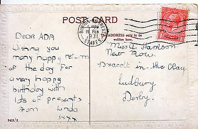 £3.99 • Buy Genealogy Postcard - Family History - Harrison - Sudbury - Derby   Y967