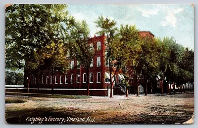 Vineland NJ New Jersey Postcard Keighley's Factory Building C1909 Cumberland Co • $8.95