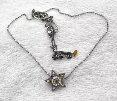 Signed Mariana Necklace With Star Pendant • $79