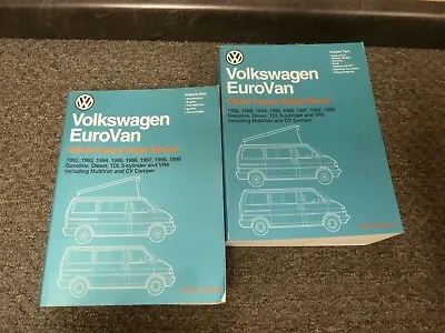 $177.75 • Buy 1996-1997 Volkswagen VW EuroVan Campmobile Van Shop Service Repair Manual Set