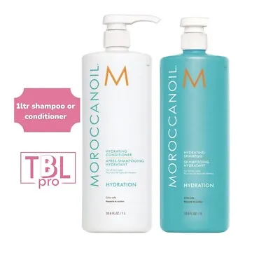 Moroccanoil Hydrating Shampoo 1Ltr.  Or  Conditioner 1Ltr. /33.8FL.OZ NEW • £39.99