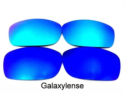 Galaxy Replacement Lenses For Oakley Fives Squared Sunglasses Blue/Ice Blue • $10.78