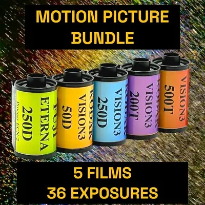 £34.75 • Buy Kodak Vision3, Fuji Eterna, Bundle 5x 35mm Films, Fresh Stock, 36 Exposures