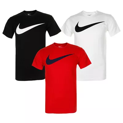 Nike Men's Athletic Wear Short Sleeve Swoosh Graphic Workout Active Gym T-Shirt • $19.88