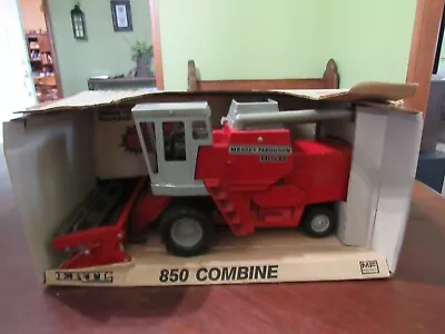 Ertl 1/16 Sacle Die Cast Massey Ferguson 850 Combine - Mib - Missing Corn Head • $154.95