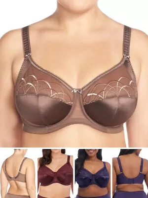 £28.95 • Buy Elomi Cate Bra Full Cup Banded Underwired Bras Lingerie Ink Pecan Raisin