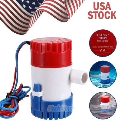 Bilge Water Pump 1100GPH Submersible Replacement For Boat RV Marine Bait Tank  • $13.79