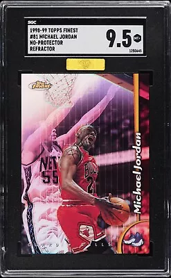 1998 Finest Michael Jordan No Protectors Refractor #81 - SGC 9.5 • $3500