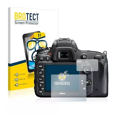 Nikon D610 DSLR Camera  2x  BROTECT® HD-Clear Screen Protector Hard-coated • $29.44