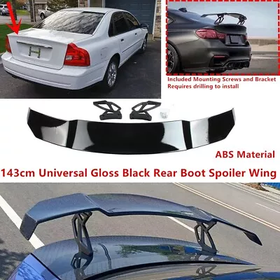 For 2000-2006 Volvo S80 Gloss Black GT-Style Trunk Spoiler Wing 56'' Universal • $99.88
