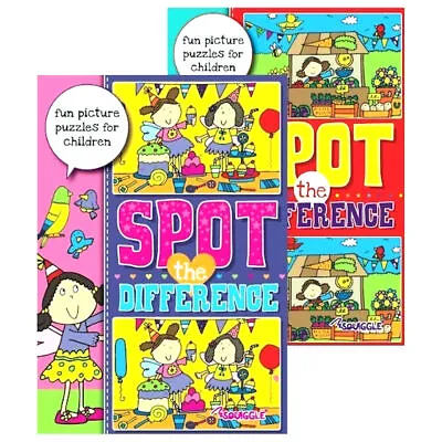 £3.89 • Buy Spot The Difference Activity Book - 2 Pack Kids Children Colouring In Puzzles