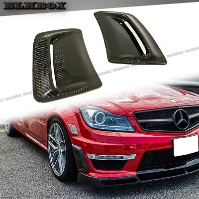 FRP W/ Carbon Fiber For 12-14 BENZ W204 C63AMG Two Sides Air Induct Cover Set • $198.88