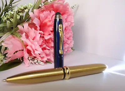 3 In 1 Crowne Triple Navy Flashlight Stylus Antimicrobial Adler Pen High Quality • $13.99